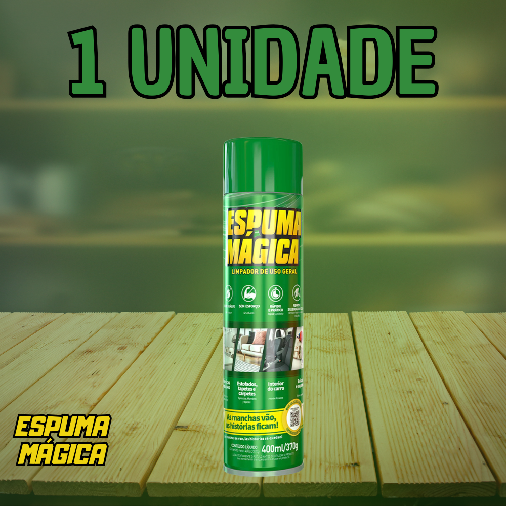 Espuma Mágica de Limpeza [Air Fryer, Panela, Banco, Sofá] 400ml