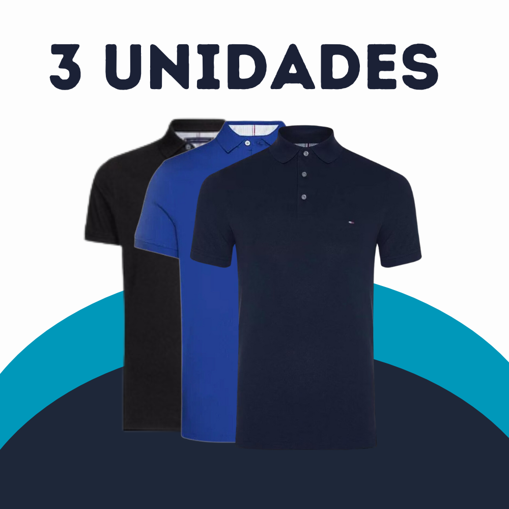 [COMPRE 1, GANHE 5] Kit 5 Camisas Polo Tommy – 80% OFF