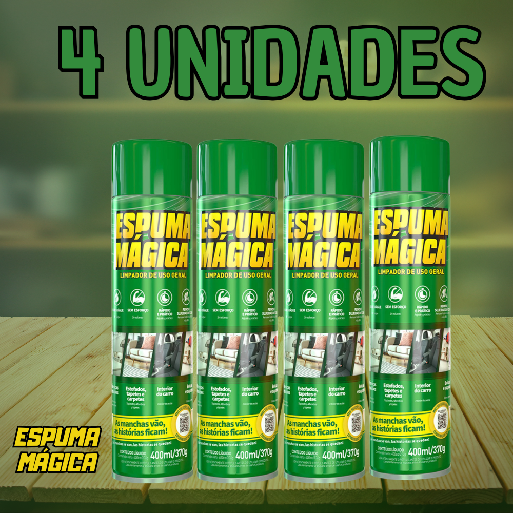 Espuma Mágica de Limpeza [Air Fryer, Panela, Banco, Sofá] 400ml