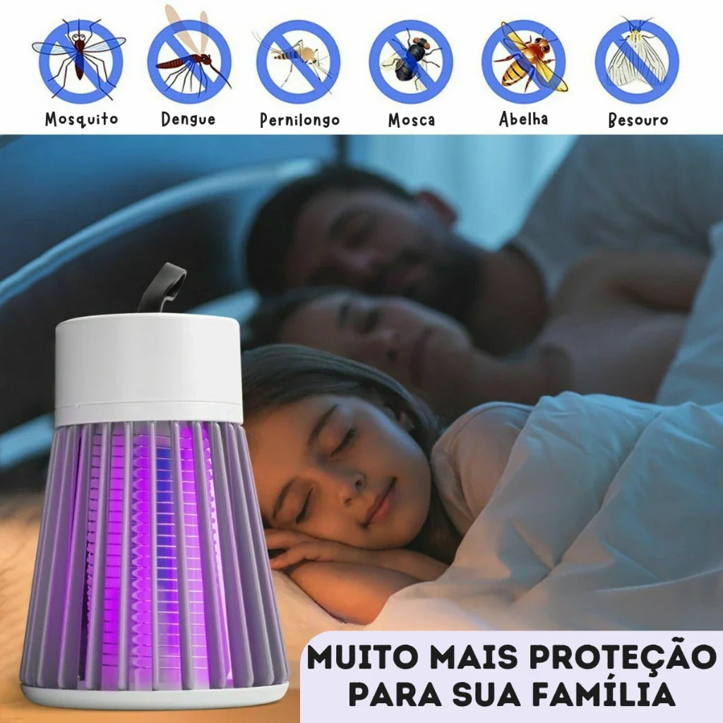 Lâmpada Mata Pernilongo e Mosquito com Luz UV [COMPRE 1 LEVE 2]