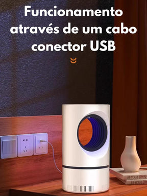 Armadilha Killer Mata Mosquito Pernilongo Inseto Led 12v