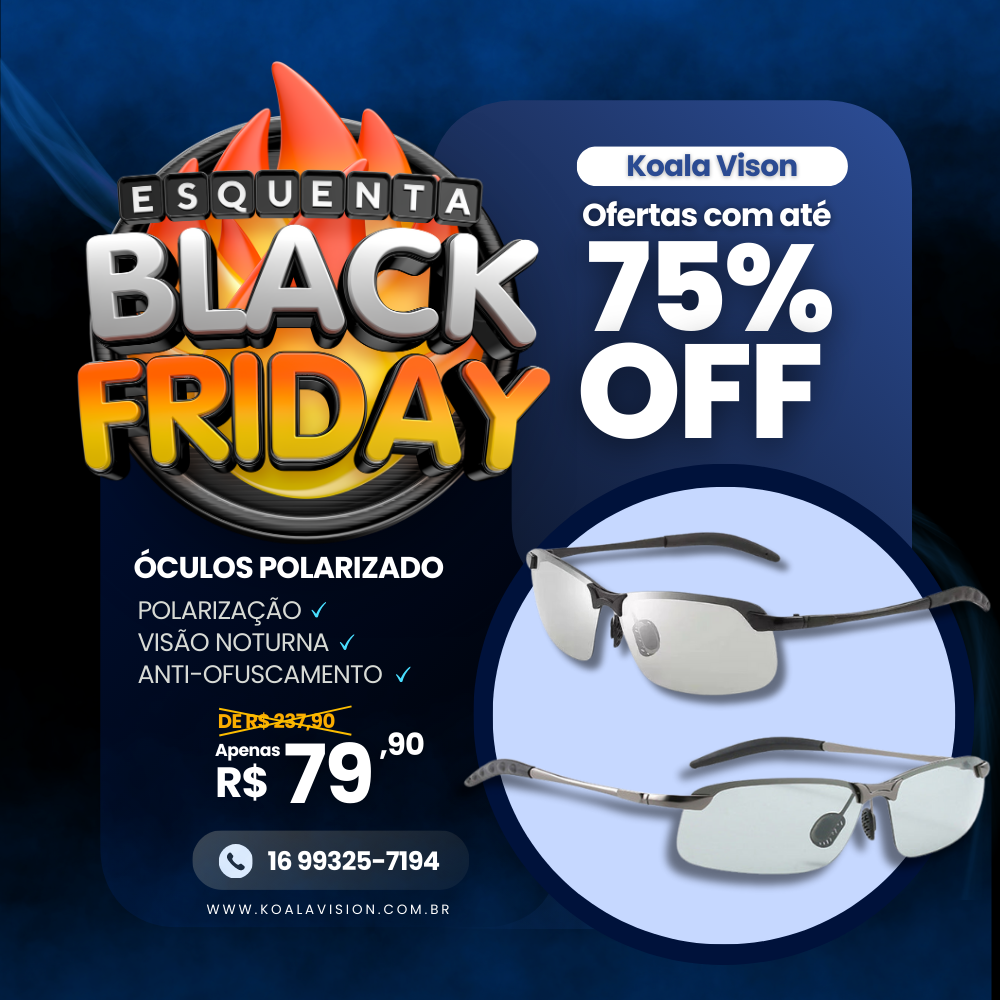 Óculos de Sol Inteligente com Lentes Polarizado EclipseVision ™