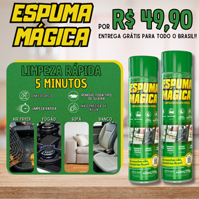 Espuma Mágica de Limpeza [Air Fryer, Panela, Banco, Sofá] 400ml