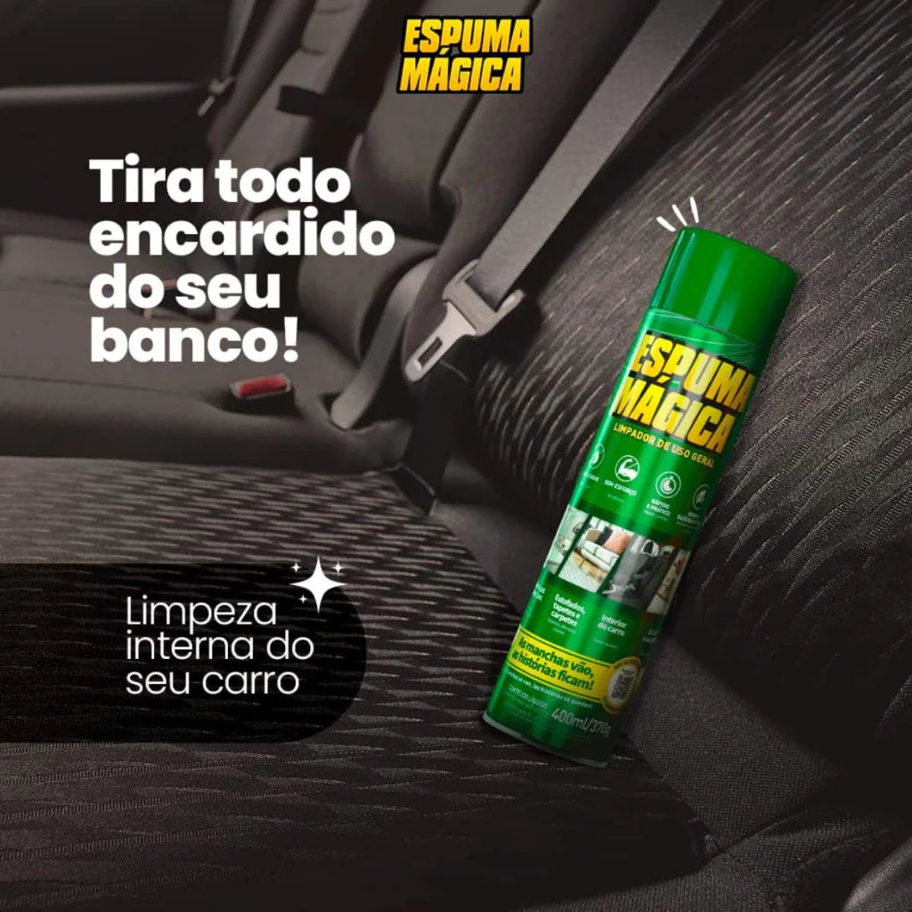 Espuma Mágica de Limpeza [Air Fryer, Panela, Banco, Sofá] 400ml