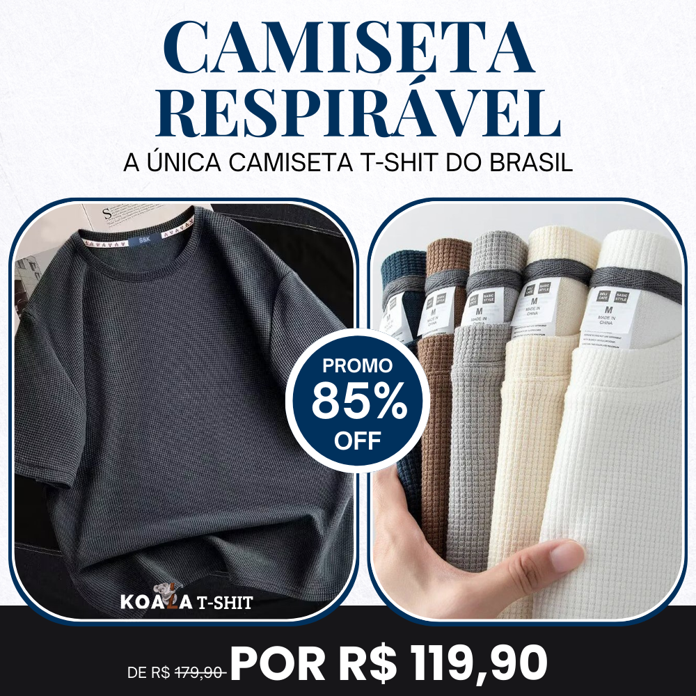 Camiseta Respirável Koala T-Shirts Masculina